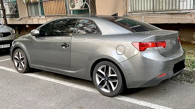 Kia Forte Koup on a street