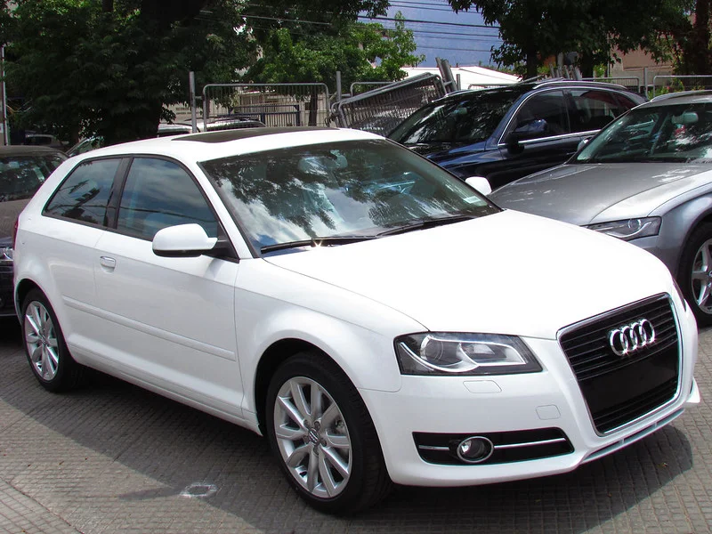 White Audi A3