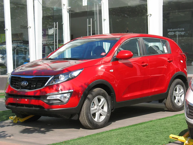 Red Kia Sportage