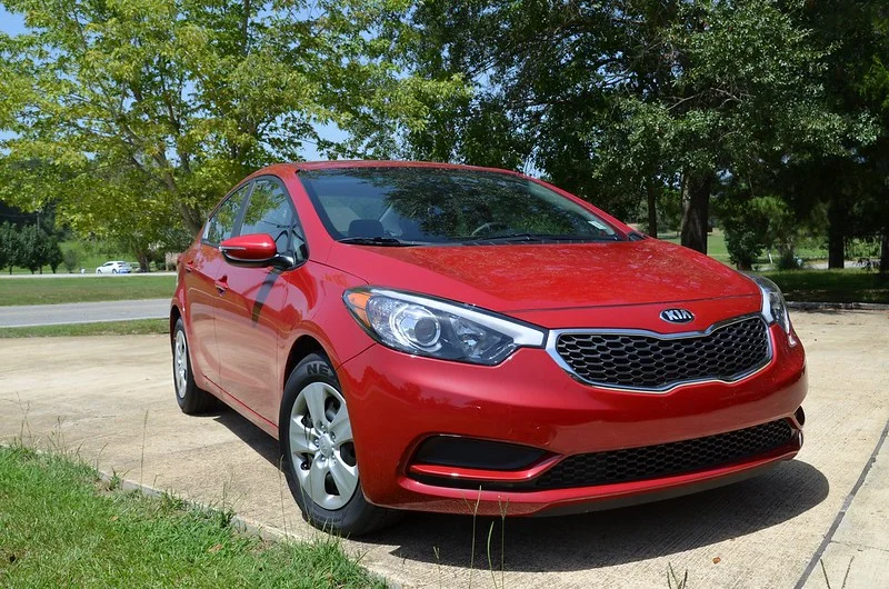 Red Kia Forte