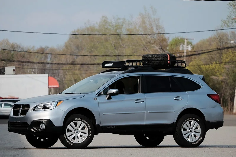 Silver Subaru Outback