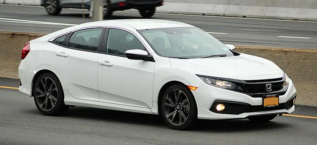 White 2019 Honda Civic