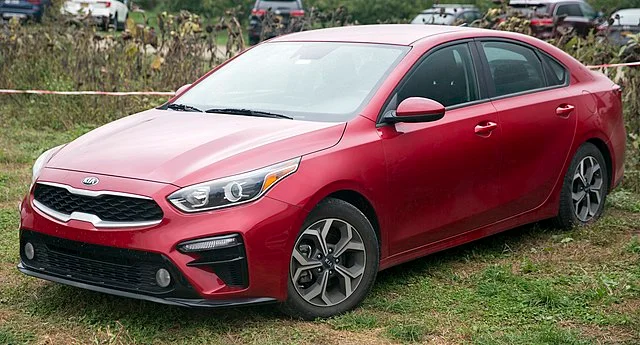 Red Kia Forte