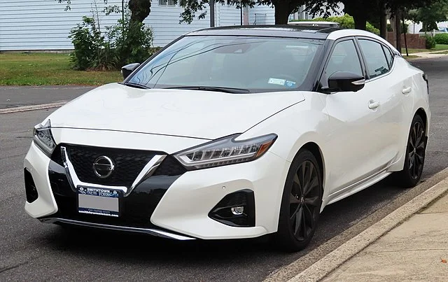 White Nissan Maxima