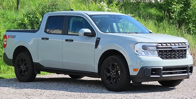 white 2022 ford maverick