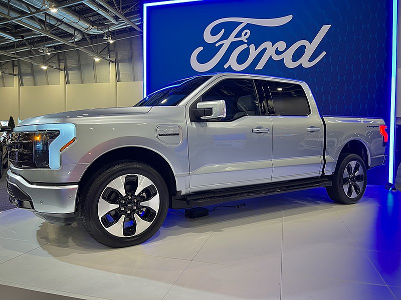 silver 2023 ford f-150 lightning