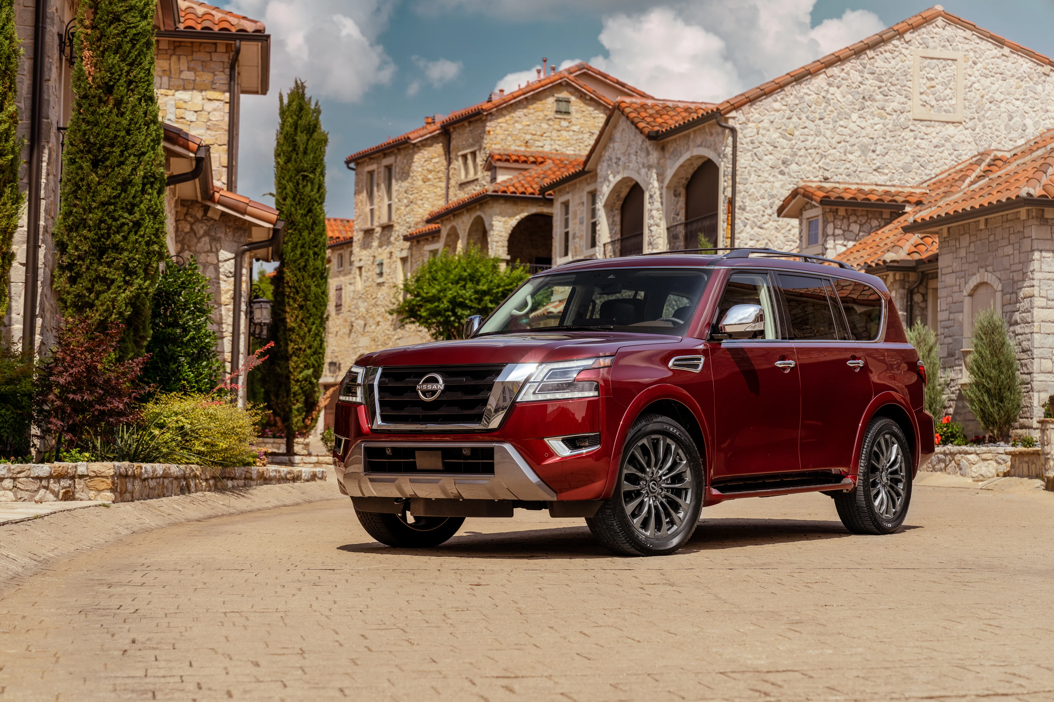 red 2024 Nissan Armada