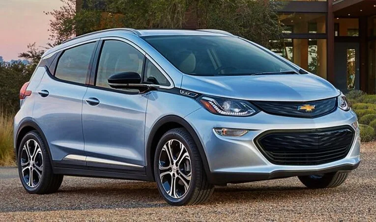 Blue Chevy Bolt EUV