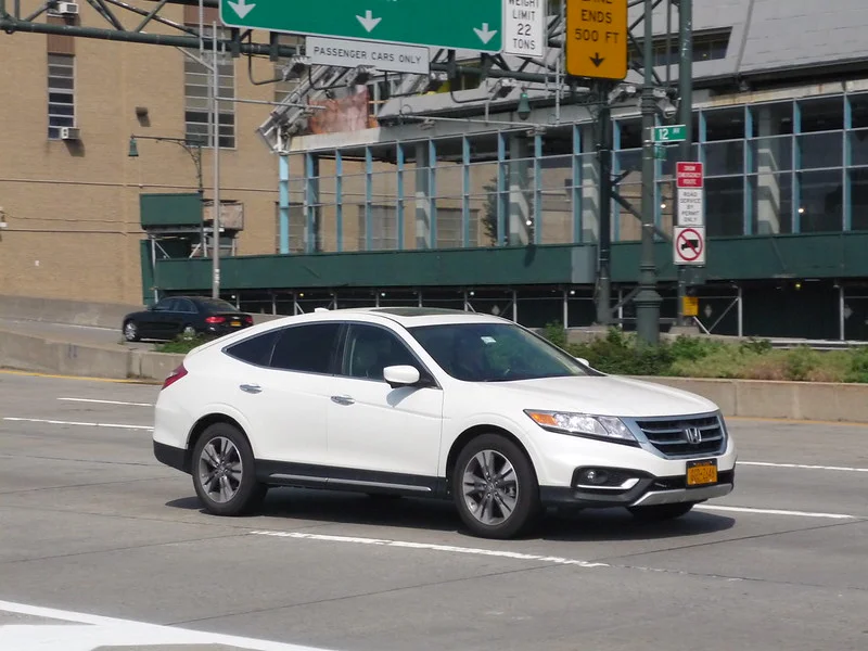 White Honda Crosstour