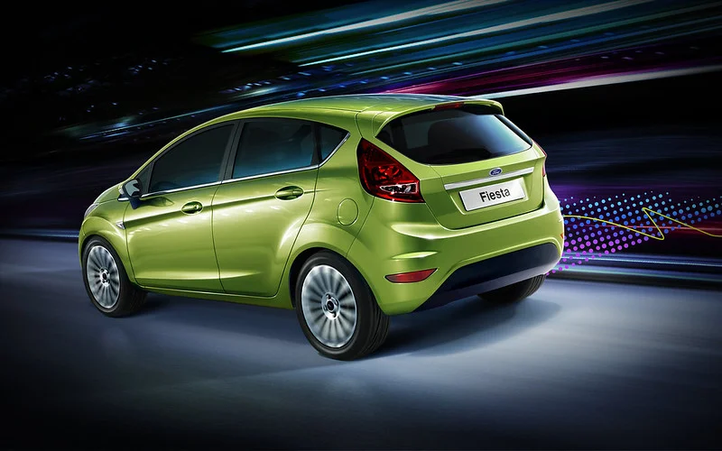 Green Ford Fiesta