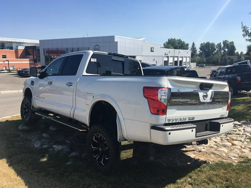 White Nissan Titan XD