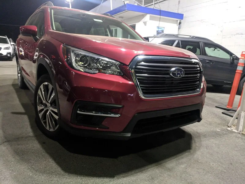 Red Subaru Ascent