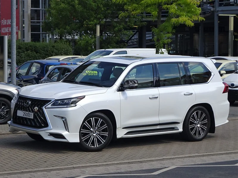 White Lexus LX