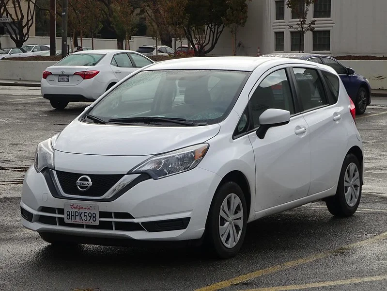 White Nissan Versa