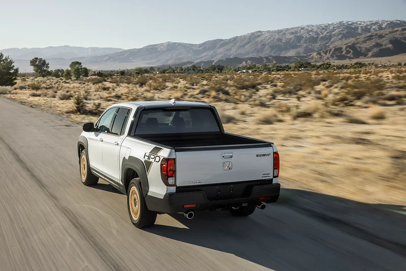 Honda Ridgeline driving in the desert