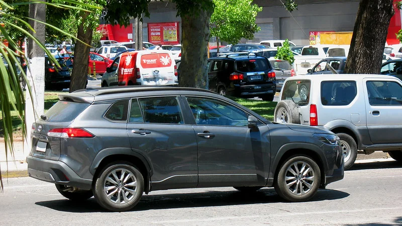 Silver Toyota Corolla Cross