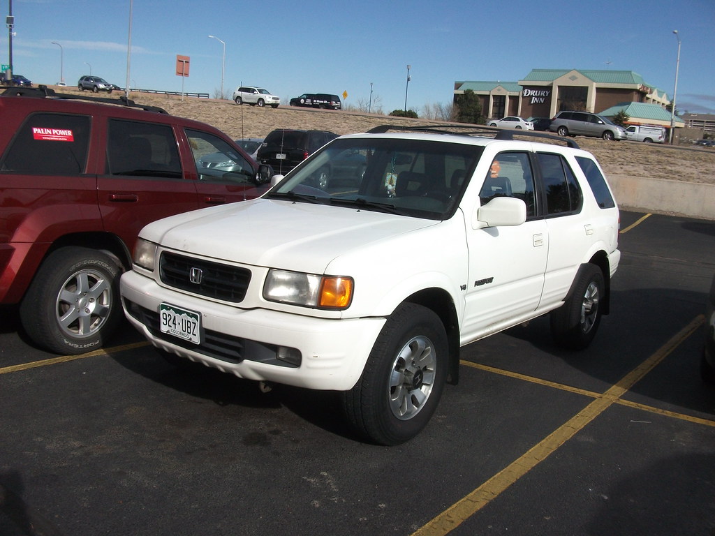 White Honda Passport