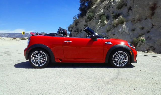 Red MINI Cooper Roadster