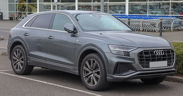 Audi Q8 in a parking lot