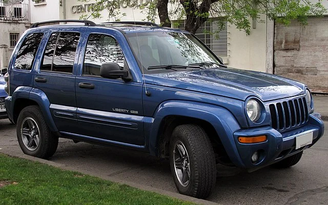 Blue Jeep Liberty