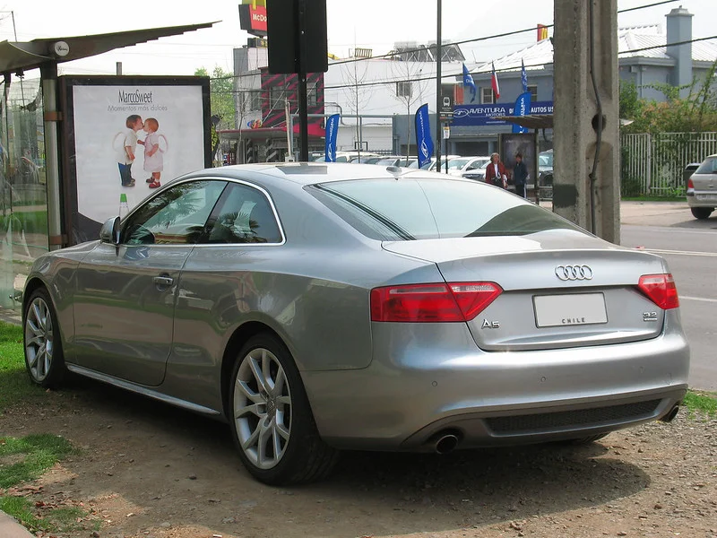 Silver Audi A5