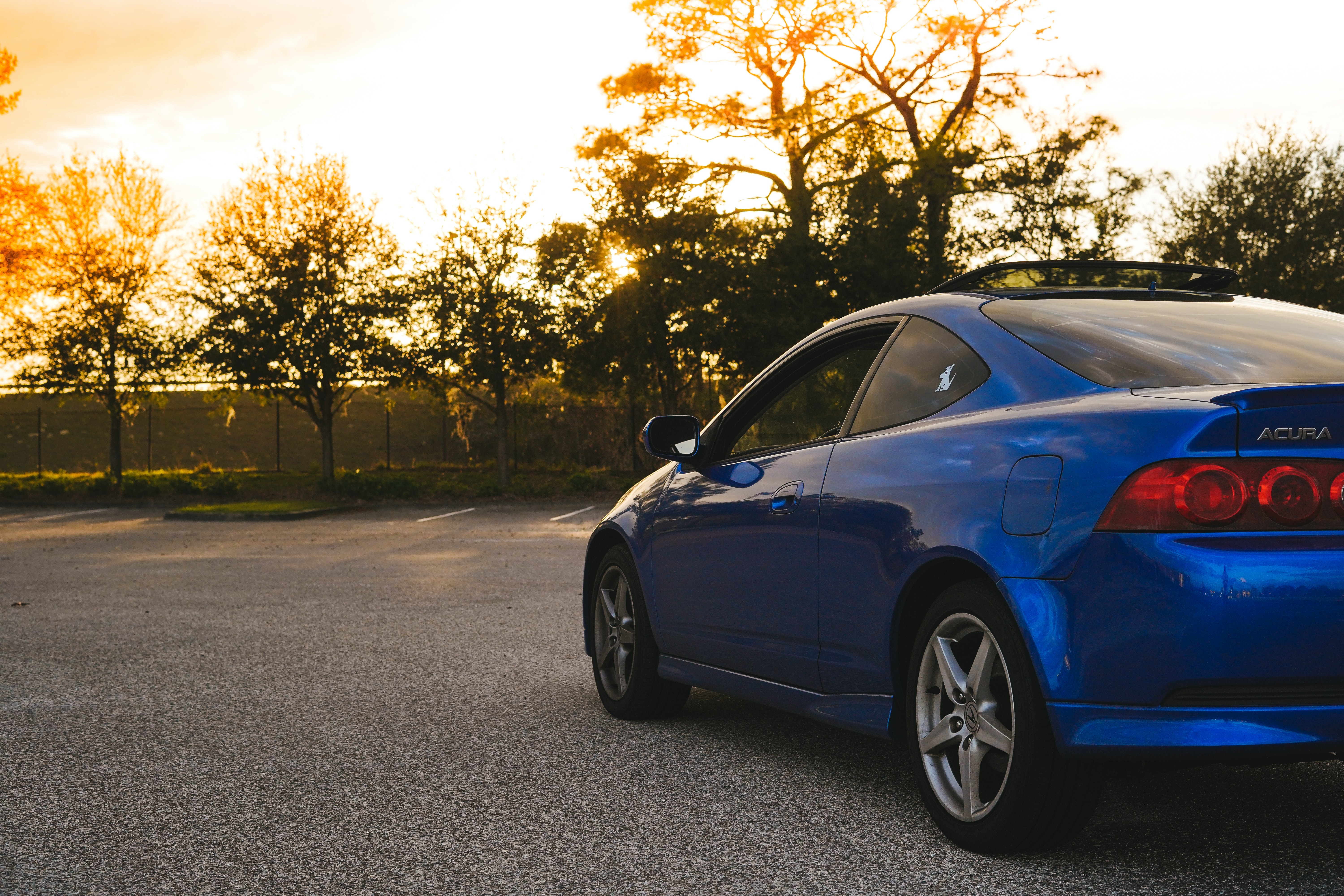 blue acura vehicle