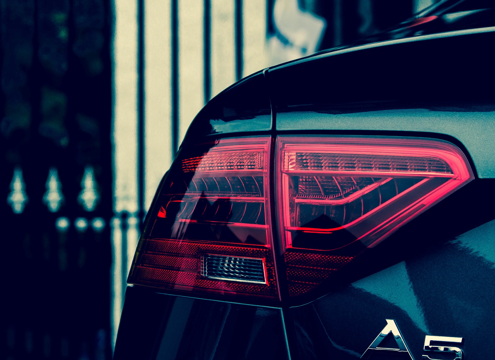 tail light of audi vehicle