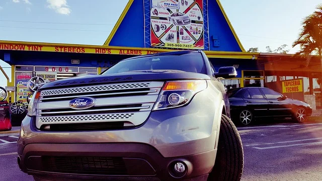 Ford F-150 in a parking lot