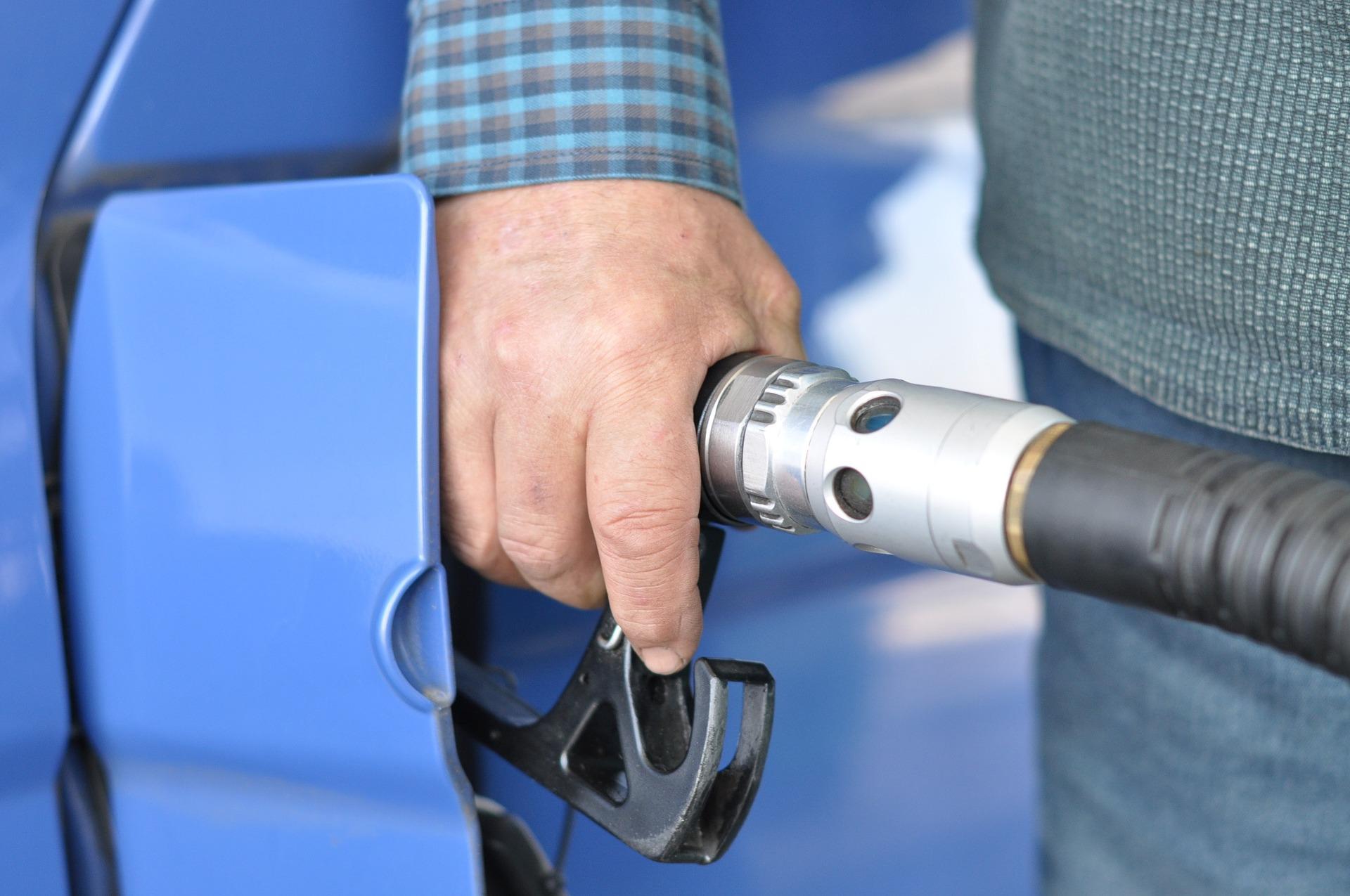 Car at a gas pump