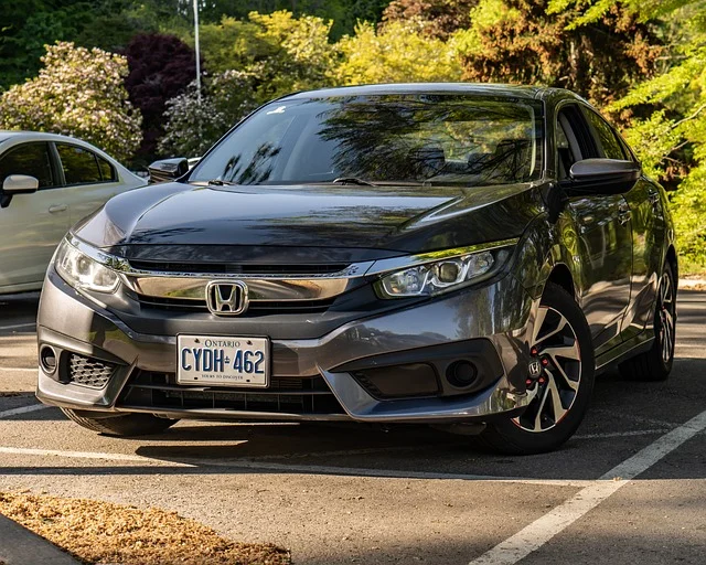 Honda Civic in a parking lot