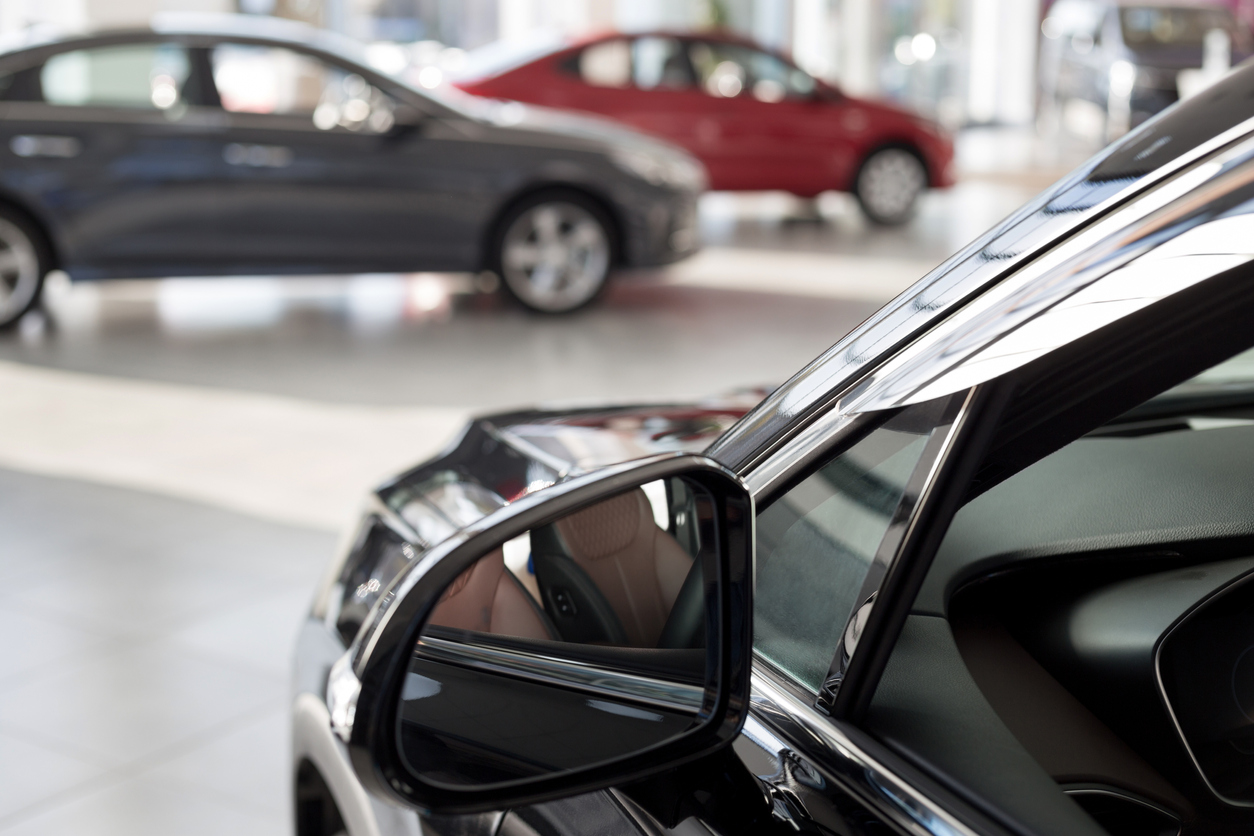 Photo of car on dealership floor