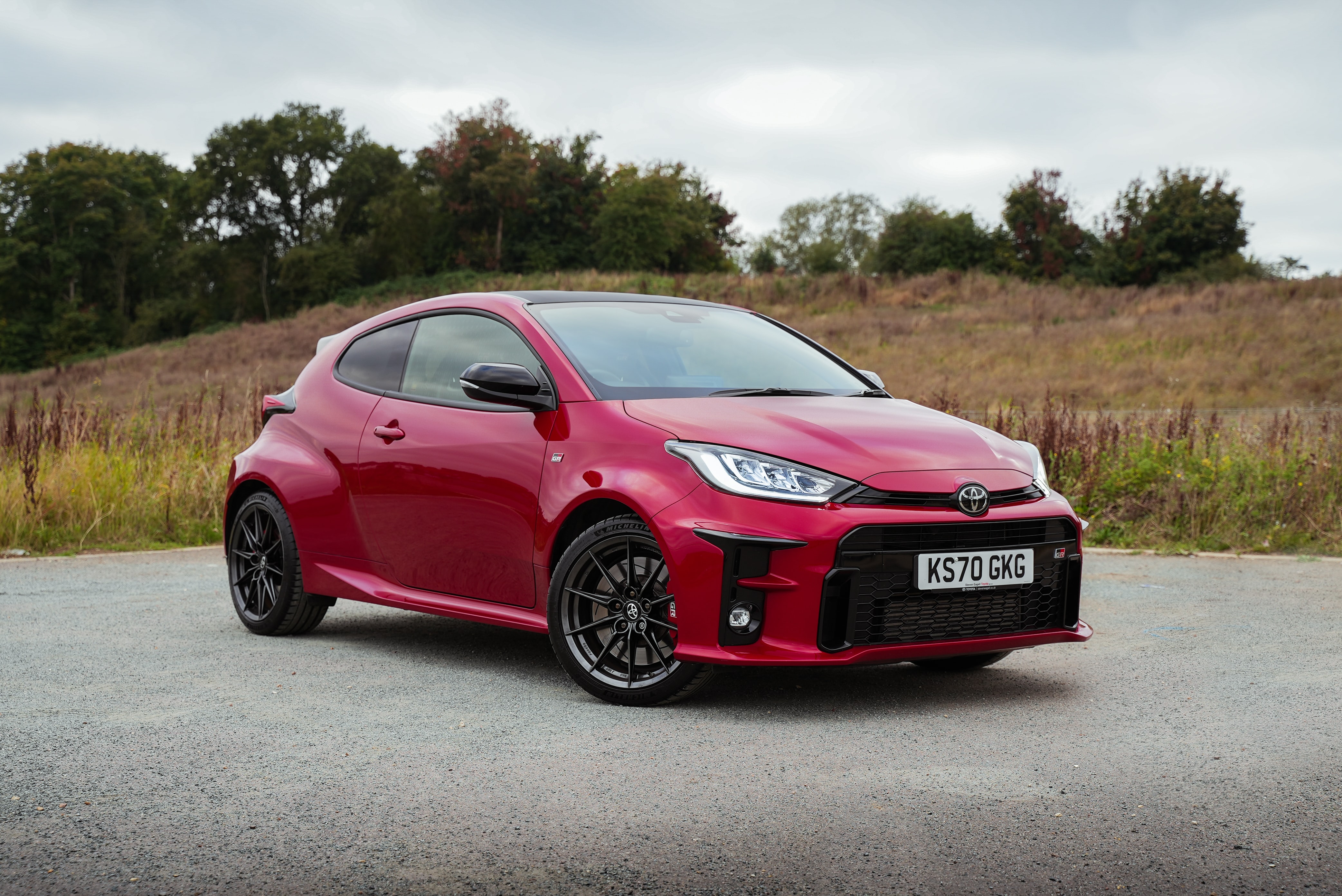 Red Toyota Yaris