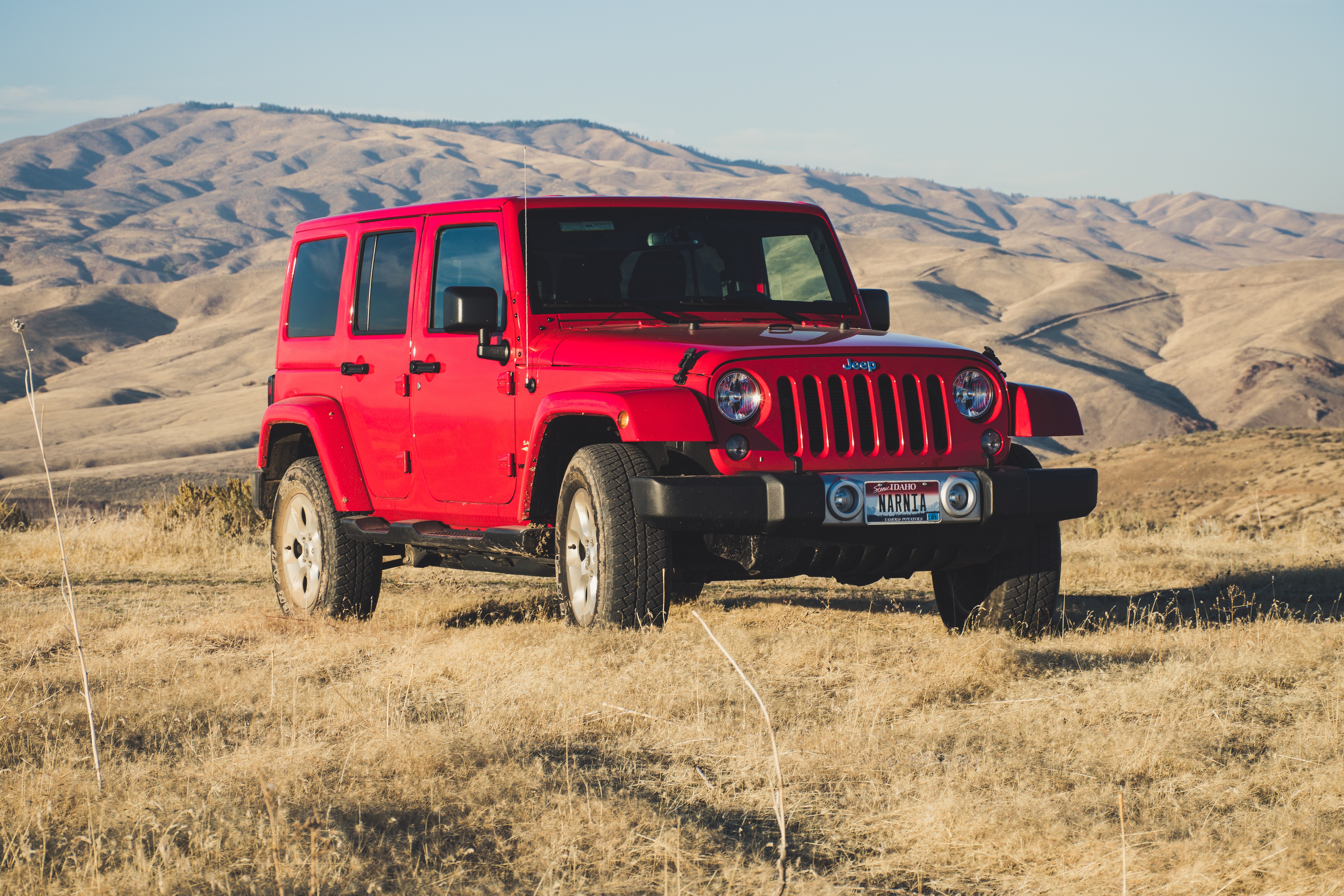 red jeep