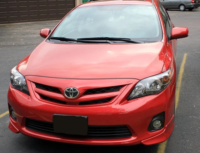 Red Toyota Corolla