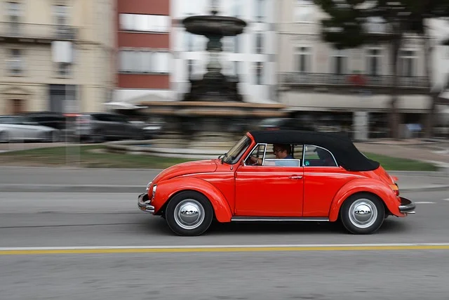 red volkswagen beetle